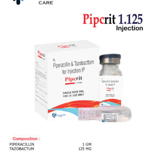 PIPERACILLIN 1GM & TAZOBACTUM 125MG Injection