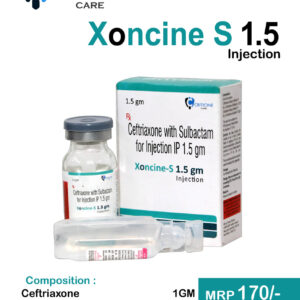 Ceftriaxone 1GM & Sulbactam 500MG Injection