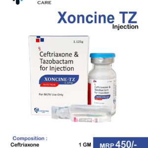 Ceftriaxone 1GM & Tazobactam 125MG Injection